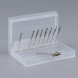 Maxbell 10pcs/set Professional Nail Tips Grinding Heads Nail Art Drill Bits Tool E