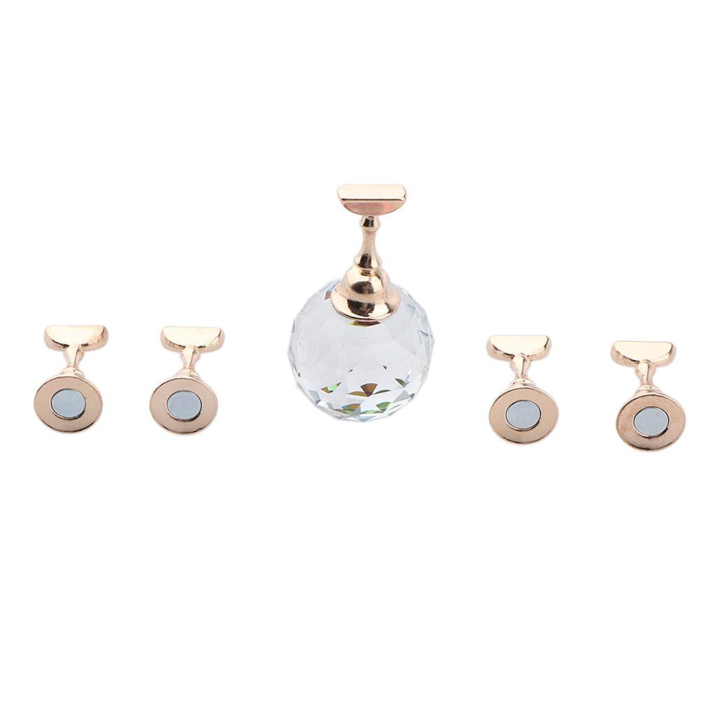 Maxbell Nail Tips Stand Holder Magnetic Nail Art Display for Salon DIY and Practice Colorful