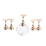 Maxbell Nail Tips Stand Holder Magnetic Nail Art Display for Salon DIY and Practice Colorful