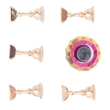 Maxbell Nail Tips Stand Holder Magnetic Nail Art Display for Salon DIY and Practice Colorful