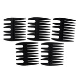 Maxbell 5Pcs Men's Oily Hair Pick Comb Salon Dye Hairdressing Styling Brush 2-in-1