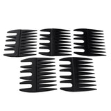 Maxbell 5Pcs Men's Oily Hair Pick Comb Salon Dye Hairdressing Styling Brush 2-in-1
