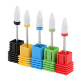 5x Electric Ceramic Nail Drill Bit Grinding Head for Nail Gel Polish Remover A