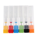 Maxbell Ceramic Nail Files Drill Bit Manicure Electric Grinding Polishing Head 6x Flat