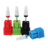Maxbell Set of 4Pcs Electric Ceramic Nail Drill Bit Manicure Pedicure Grinding Tools