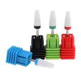 Maxbell Set of 4Pcs Electric Ceramic Nail Drill Bit Manicure Pedicure Grinding Tools