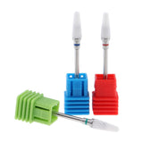 3x Electric Ceramic Nail Drill Bit Grinding Head for Nail Gel Polish Remover B