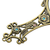 Maxbell Travel Portable Handheld Vanity Makeup Mirror Home Salon Girls Gift Bronze