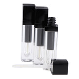 Maxbell Useful Lip Gloss Tube Empty for Split Charging DIY Black