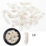 Maxbell Snowflake Series Ultra-thin Nail Art Sequins White Lover Snowflake Sequins