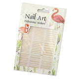 Maxbell 3D Golden Metallic Nail Art Stickers Decals Self-ahesive Tips Decorations 2