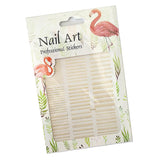 Maxbell 3D Golden Metallic Nail Art Stickers Decals Self-ahesive Tips Decorations 2