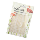 Maxbell 3D Golden Metallic Nail Art Stickers Decals Self-ahesive Tips Decorations 2