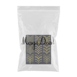 Maxbell 3D Golden Metallic Nail Art Stickers Decals Self-ahesive Tips Decorations 3
