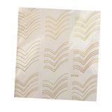 Maxbell 3D Golden Metallic Nail Art Stickers Decals Self-ahesive Tips Decorations 5