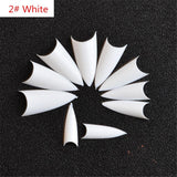 Maxbell 500pcs Nail Art Tips Nail Practice Art Polish Color Display Chart White