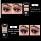 Maxbell Double Color Shimmer Glitter Eyeshadow Powder Palette with Brush Pink Gold