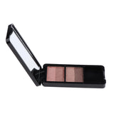 Maxbell Double Color Shimmer Glitter Eyeshadow Powder Palette with Brush Grey Moving Heartstring