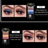 Maxbell Double Color Shimmer Glitter Eyeshadow Powder Palette with Brush Lovely Kumquat