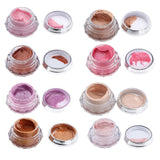 Maxbell 8 Jars Portable Beauty Eye Shadow Makeup Palette Shimmer Highlighter Set 01