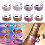 Maxbell 8 Jars Portable Beauty Eye Shadow Makeup Palette Shimmer Highlighter Set 01