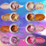 Maxbell 8 Jars Portable Beauty Eye Shadow Makeup Palette Shimmer Highlighter Set 05