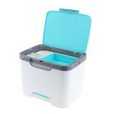 Multipurpose First Aid Nail Art & Makeup Supply Case Storage Organizer Box Blue