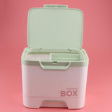 Max Multipurpose First Aid Nail Art & Makeup Supply Case Storage Organizer Box Light Green