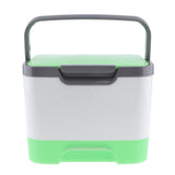 Max Hand-Held Makeup Case Versatile Storage Box Toiletry Case With Mirror Green