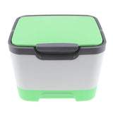 Max Hand-Held Makeup Case Versatile Storage Box Toiletry Case With Mirror Green