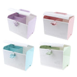 Max Multi-Use Medicine Art Supplies Organizer Box Makeup Storage Case Pink