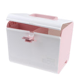 Max Multi-Use Medicine Art Supplies Organizer Box Makeup Storage Case Pink