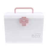 Max Multi-Use Medicine Art Supplies Organizer Box Makeup Storage Case Pink