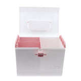 Max Multi-Use Medicine Art Supplies Organizer Box Makeup Storage Case Pink