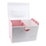 Max Multi-Use Medicine Art Supplies Organizer Box Makeup Storage Case Pink