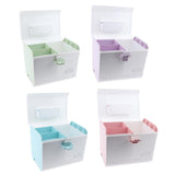 Max Multi-Use Medicine Art Supplies Organizer Box Makeup Storage Case Pink