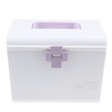 Max Multi-Use Medicine Art Supplies Organizer Box Makeup Storage Case Purple