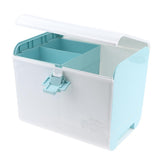 Max Multi-Use Medicine Art Supplies Organizer Box Makeup Storage Case Blue