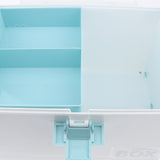 Max Multi-Use Medicine Art Supplies Organizer Box Makeup Storage Case Blue