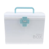 Max Multi-Use Medicine Art Supplies Organizer Box Makeup Storage Case Blue