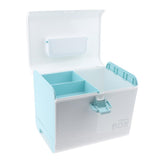 Max Multi-Use Medicine Art Supplies Organizer Box Makeup Storage Case Blue