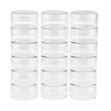 Max 18x Empty Plastic Storage Box Beads Pills Storage Container w/ Screw Lids