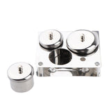 Max 3 Bottles Sanitizer Disinfectant Jar for Hair Nail Tools Sanitizing with Lid