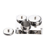 Max 3 Bottles Sanitizer Disinfectant Jar for Hair Nail Tools Sanitizing with Lid