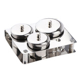 Max 3 Bottles Sanitizer Disinfectant Jar for Hair Nail Tools Sanitizing with Lid