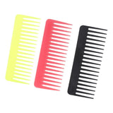 Maxbell Wide Tooth Detangling Comb Salon Shampoo Hairbrush Comb for Curly Thick Hair Pink - Aladdin Shoppers