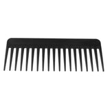 Wide Tooth Detangling Comb Salon Shampoo Hairbrush Comb for Curly Thick Hair Black