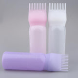 Empty Hair Dye Applicator Dispensing Brush Salon Coloring Bottle 60ml White