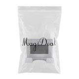 Maxbell Portable Wall Mount Hair Dryer Rack Holder w/ Hook for Universal Hair Dryer Silver