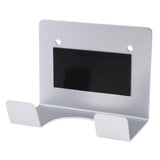 Maxbell Portable Wall Mount Hair Dryer Rack Holder w/ Hook for Universal Hair Dryer Silver
